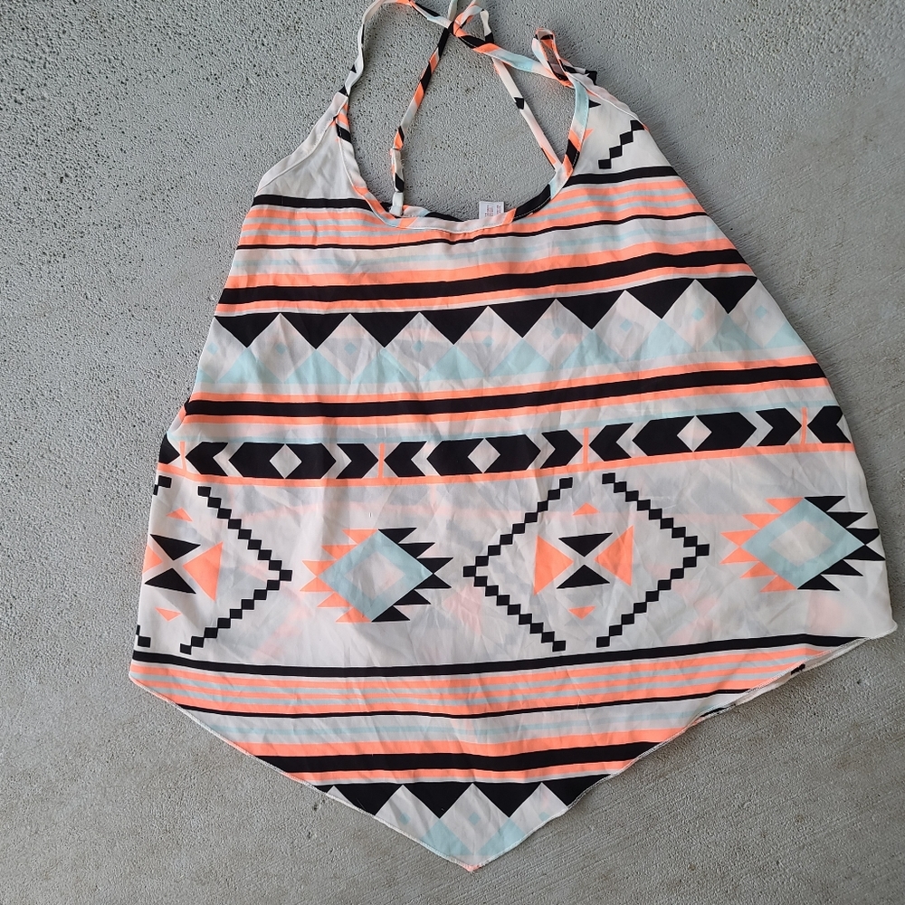 No Boundaries aztec print tank
